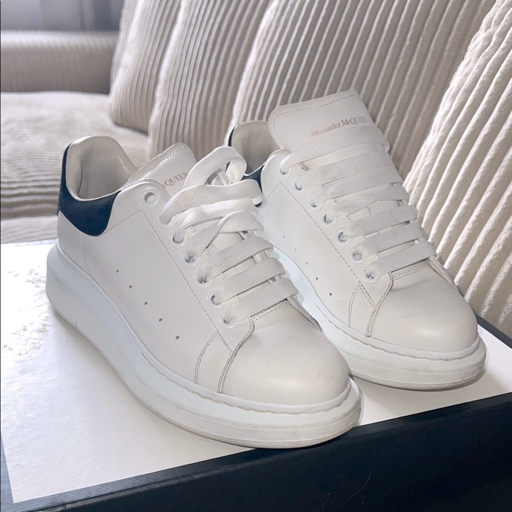 Alexander McQueen White and Black Men's Sneakers